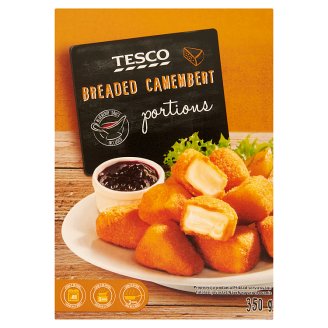 Tesco gyorsfagyasztott panírozott camembert sajt áfonyamártással 350 g