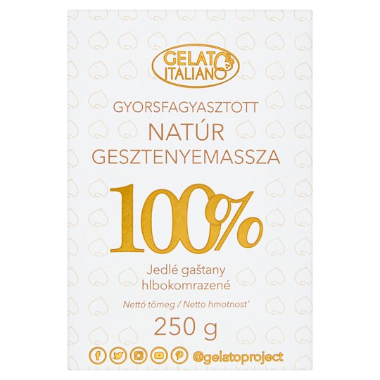 Gelato Italiano gyorsfagyasztott natúr gesztenyemassza 250 g
