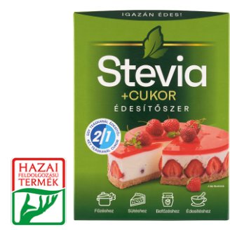 Kristálycukor és stevia tartalmú asztali édesítőszer 500 g