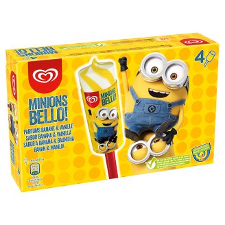 Minions Bello! banán-vanília ízű jégkrém 4 db 340 ml