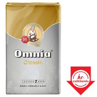 Douwe Egberts Omnia Classic eredeti pörkölésű őrölt pörkölt kávé 1000 g