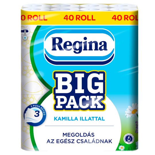 Regina Big Pack toalettpapír 3 rétegű 40 tekercs