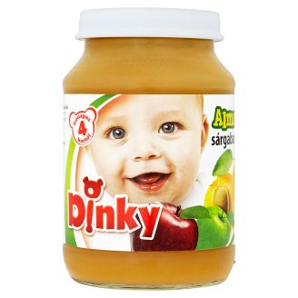 Dinky glutén- és tejszármazékmentes alma sárgabarackkal bébidesszert 4 hónapos kortól 190 g