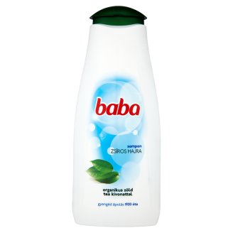 Baba családi sampon zsíros hajra organikus zöld tea kivonattal 400 ml