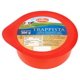 Hajdú zsíros félkemény trappista sajt 300 g
