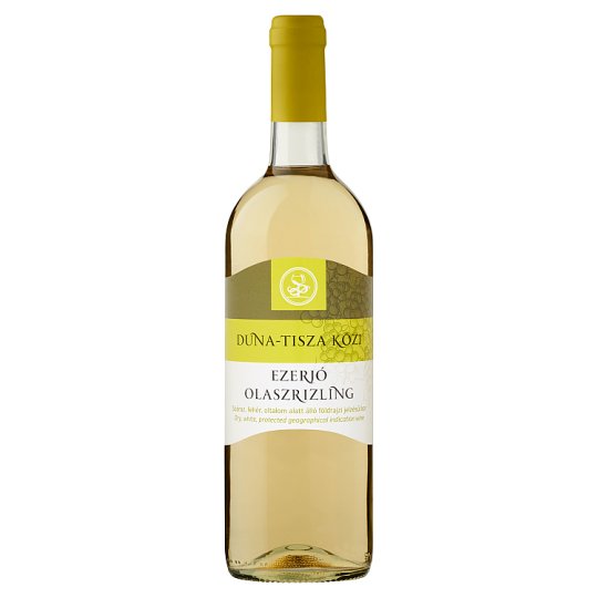 Duna-Tisza közi Ezerjó Olaszrizling Dry White Wine 11% 750 ml