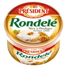 Président Rondelé zsírdús friss sajt Dragdone-i dióval 125 g