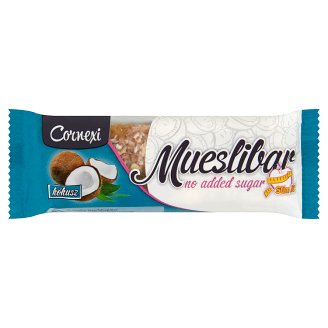Cornexi kókuszos müzliszelet kakaós tejbevonó talppal, édesítőszerrel 25 g