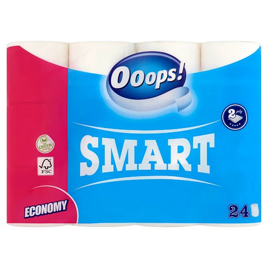 Ooops! Smart toalettpapír 2 rétegű 24 tekercs