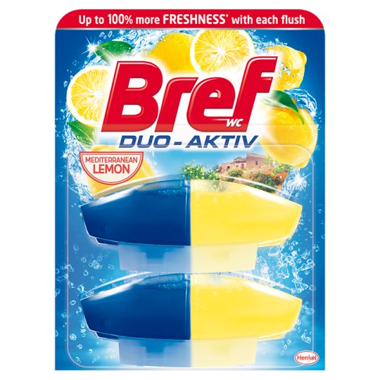 Bref Duo Aktiv Lemon toalett frissítő citrom illattal 2 x 50 ml