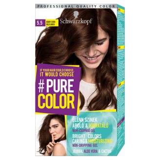 Schwarzkopf #Pure Color tartós hajfesték 5.5 Arany csoki