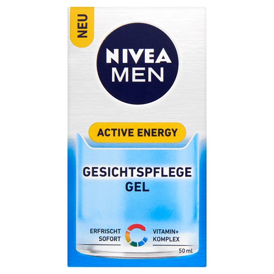 NIVEA MEN Active Energy Fresh Look arcápoló gél 50 ml
