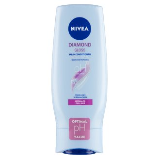 NIVEA Diamond Gloss Care ápoló kondícionáló balzsam normál és fénytelen hajra 200 ml