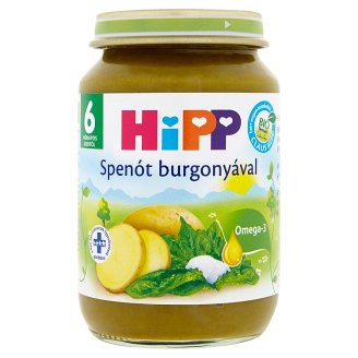 HiPP BIO gluténmentes spenót burgonyával főzelék babáknak 6 hónapos kortól 190 g