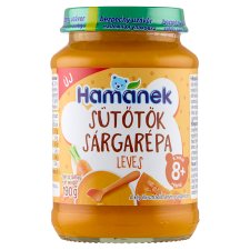 Hamánek sütőtök sárgarépa leves bébiétel 8 hónapos kor végétől 190 g