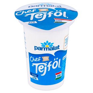 Parmalat Chef élőflórás, félzsíros tejföl 12% 330 g