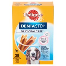 Pedigree DentaStix kiegészítő állateledel 4 hónapnál idősebb kutyák számára 10-25 kg 28 db 720 g