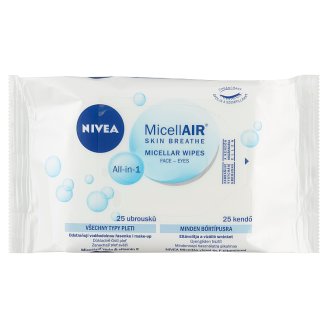 NIVEA Design Edition Stay Wonderful! 3 az 1-ben ápoló micellás arctisztító kendő 25 db