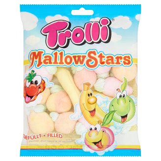 Trolli mallowstars habcukor vegyes gyümölcs ízzel töltve 150g