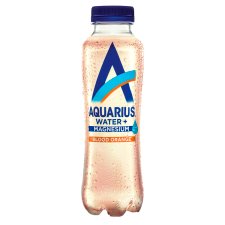 Aquarius Water+ vérnarancs ízű szénsavmentes üdítőital hozzáadott magnéziummal 400 ml