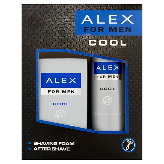 Alex for Men Cool ajándékcsomag after shave 100 ml + borotvahab 200 ml
