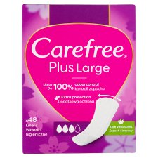 Carefree Plus Large Aloe Vera Scent Pantyliners 48 pcs