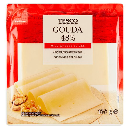 Tesco Gouda Mild Cheese Slices 100 g Tesco Online, Tesco From Home
