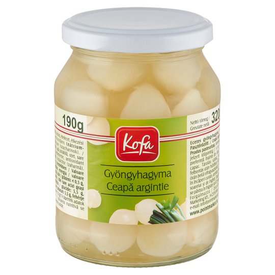 Kofa Premium édes-savanyú pikáns ecetes gyöngyhagyma 320 g
