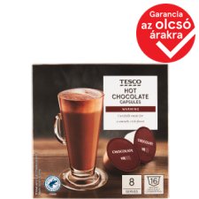 Tesco Hot Chocolate zsírszegény kakaópor és teljes tejpor cukorral 256 g