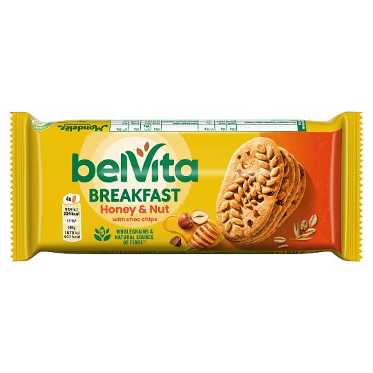 Belvita Crispy Biscuits with Hazelnut and Honey, Cereals and Chocolate