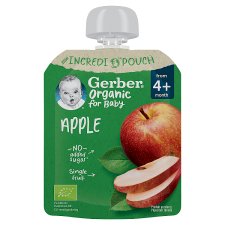 Gerber bio alma gyümölcspüré, 4 hónapos kortól 80 g