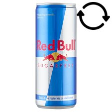 Red Bull Sugarfree Carbonated Energy Drink with High Caffeine Content and Sweeteners 250 ml