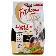 Panzi Fit Active Senior Hypoallergenic bárány teljesértékű szárazeledel kutyák számára 4 kg