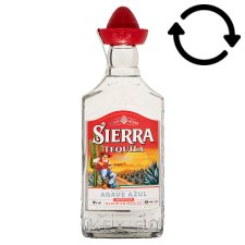 Sierra Tequila Blanco mexikói agavepárlat 38% 0,35 l