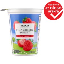 Tesco zsírszegény epres joghurt 400 g