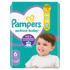 Pampers Active Baby Size 6, 48Nappies,13kg-18kg