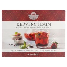 Herbária Kedvenc Teáim Fruit Flavoured Tea Selection with Real Fruit 6 x 5 Tea Bags 60 g