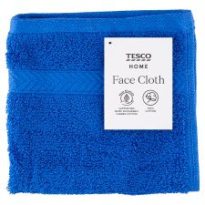 Tesco Home Sailor Blue Color Face Cloth 30 cm x 30 cm