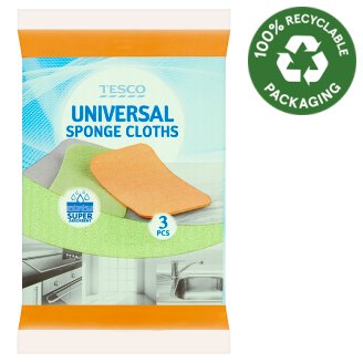 Tesco extra vastag szivacskendő 11 cm x 15,5 cm x 0,9 cm 3 db