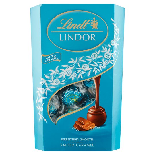 Lindt Lindor Milk Chocolate with Salted Caramel Filling 337 g Tesco Online, Tesco From Home