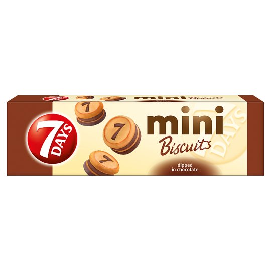 7DAYS Mini Biscuits with Cocoa Filling and Milk Chocolate Coating 100 g