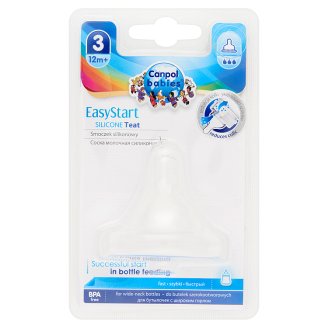 Canpol Babies EasyStart 3 szilikon etetőcumi 12 hónapos kortól