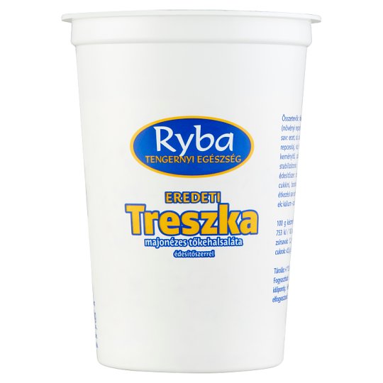 Ryba Eredeti Treszka majonézes tőkehalsaláta édesítőszerrel 400 g
