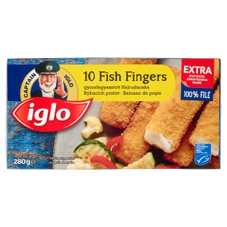 Iglo gyorsfagyasztott halrudacska 10 db 280 g