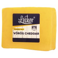 Lecker Cheddar zsíros, félkemény sajt