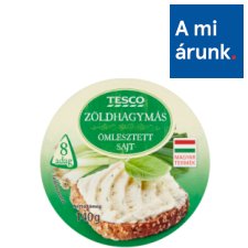 Tesco zöldhagymás, kenhető ömlesztett sajt 8 db 140 g