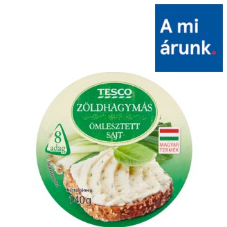 Tesco zöldhagymás, kenhető ömlesztett sajt 8 db 140 g