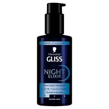 Gliss Night Elixir újjáépítő éjszakai hajpakolás 100 ml