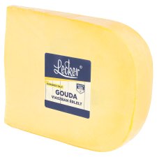 Lecker gouda zsíros félkemény darabolt sajt viaszban érlelt