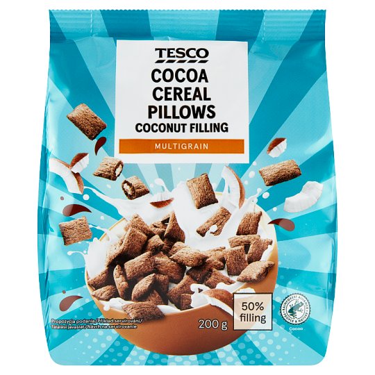 Tesco kókuszos krémmel töltött gabonapárnácskák 200 g